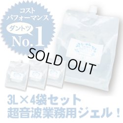 画像1: モアナチュリー　キャビ＆フラッシュジェル 4袋セット 3L×4袋 12L / 業務用超音波ジェル