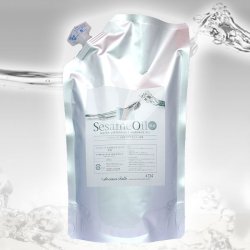 画像1: 【アロマトーク】★業界初！水溶性セサミオイル マッサージオイル/ キャリアオイル【業務用1L】・無香■ゴマ油・1000mL　酸化を防ぐアルミパウチ入り・エコパック
