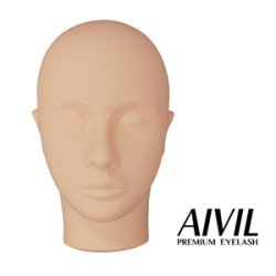 画像1: AIVIL アイビル 練習用フェイスマネキン / まつ毛エクステ練習 / アイブロー練習 / かため / フェイシャル練習