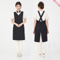 Lin de Lin リンデリン Vネックエプロン カラー：クリーム、ピンク、ブラック エステ用制服 エステユニフォーム エプロン