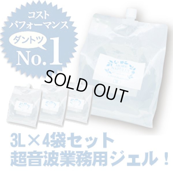 画像1: モアナチュリー　キャビ＆フラッシュジェル 4袋セット 3L×4袋 12L / 業務用超音波ジェル