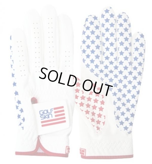 画像1: 【ネコポス発送】 GOLFSKIN ゴルフスキン プレミアムグローブ アメリカンフリーダム　ゴルフ グローブ