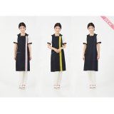画像: Lin de Lin リンデリン スタイリッシュエプロン カラー：全7色 エステ用制服 エステユニフォーム エプロン