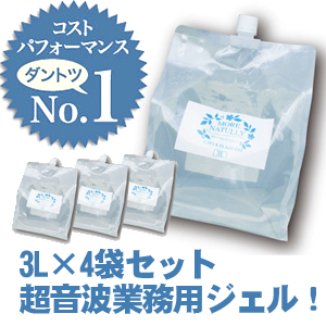 画像1: モアナチュリー　キャビ＆フラッシュジェル 4袋セット 3L×4袋 12L / 業務用超音波ジェル